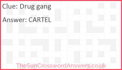 Drug gang Answer