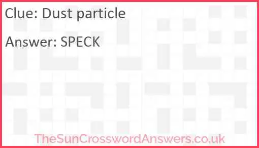 Dust particle Answer