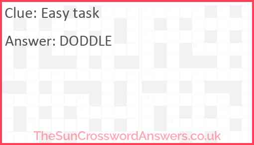Easy task Answer