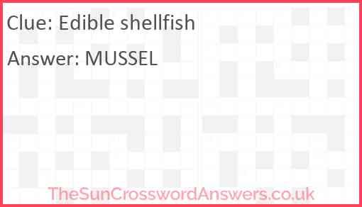 Edible shellfish Answer