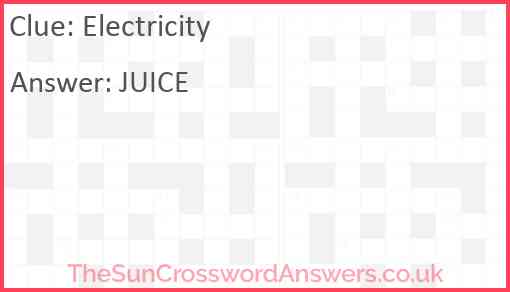 Electricity Answer