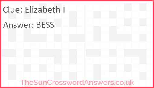 Elizabeth I Answer