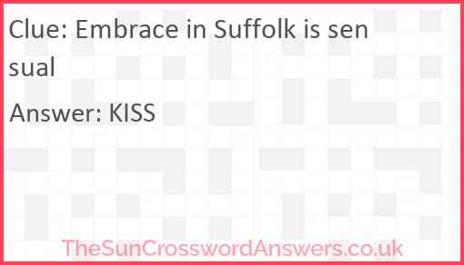 Embrace in Suffolk is sensual Answer