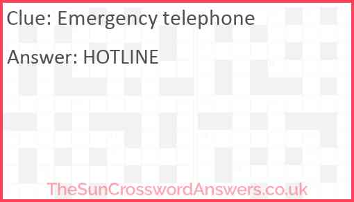 Emergency telephone Answer