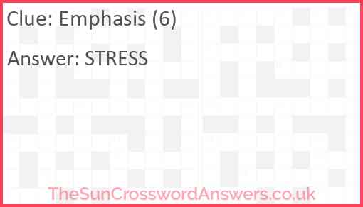 Emphasis (6) Answer