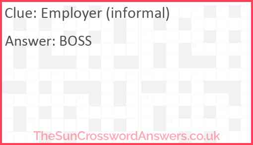 Employer (informal) Answer