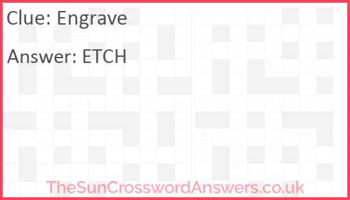 Engrave Answer