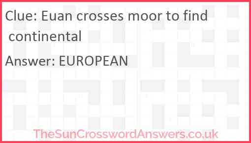 Euan crosses moor to find continental Answer