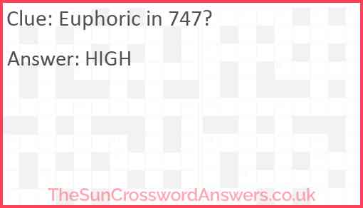 Euphoric in 747? Answer