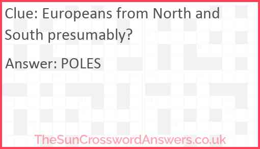 Europeans from North and South presumably? Answer