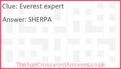 Everest expert Answer