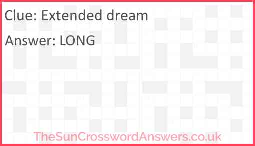 Extended dream Answer
