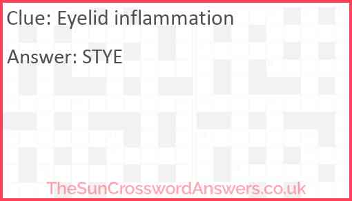 Eyelid inflammation Answer