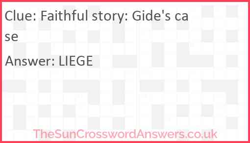 Faithful story: Gide's case Answer