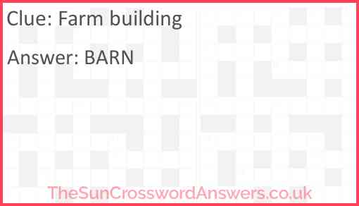 Farm building Answer