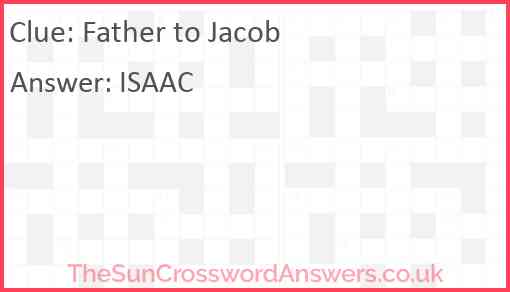 Father to Jacob Answer