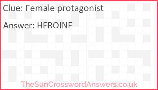 Female protagonist Answer