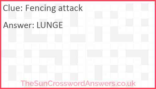 Fencing attack Answer