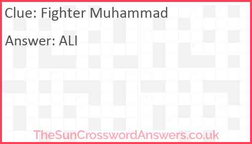 Fighter Muhammad Answer