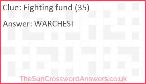 Fighting fund (35) Answer