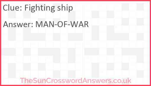 Fighting ship Answer