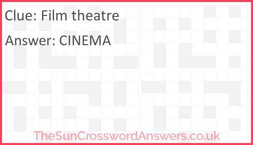 Film theatre Answer