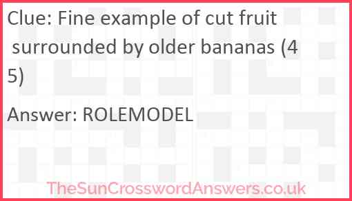 Fine example of cut fruit surrounded by older bananas (45) Answer