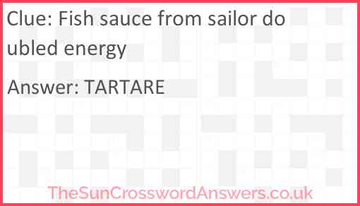 Fish sauce from sailor doubled energy Answer