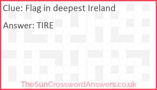 Flag in deepest Ireland Answer