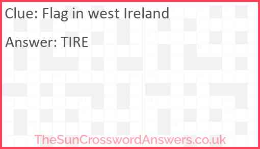 Flag in west Ireland Answer