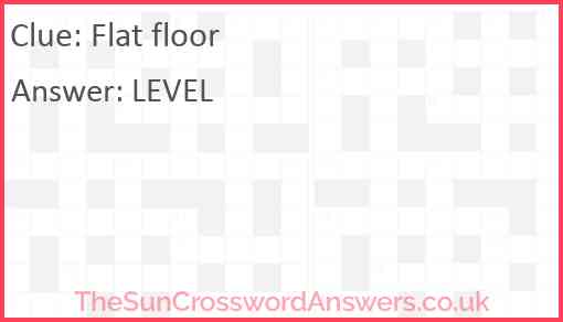 Flat floor Answer