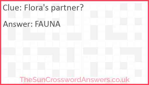 Flora's partner? Answer