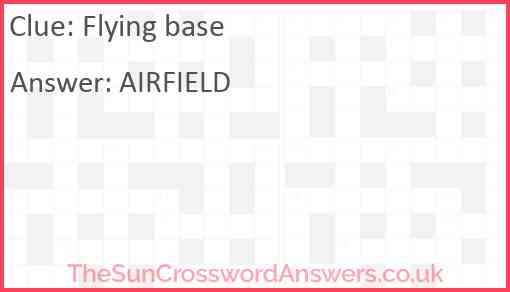 Flying base Answer