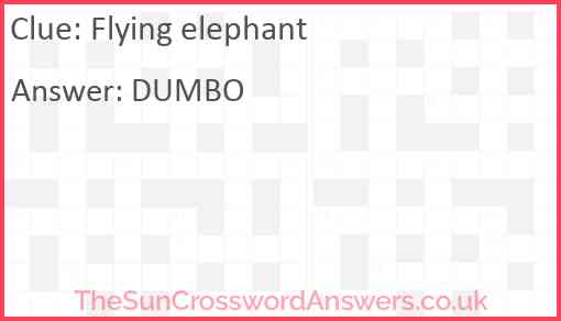 Flying elephant Answer