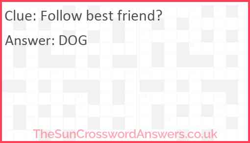 Follow best friend Answer