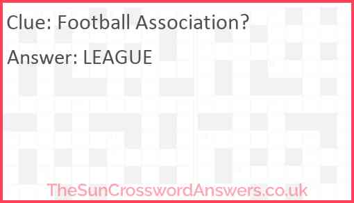 Football Association? Answer