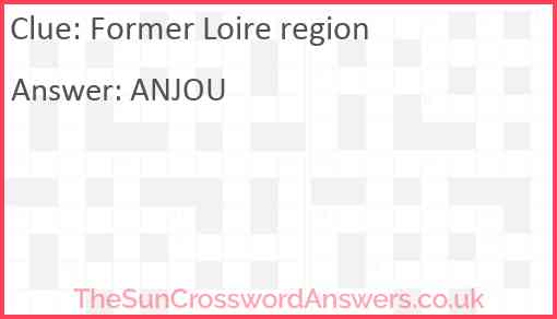 Former Loire region Answer