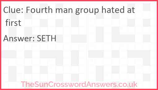 Fourth man group hated at first Answer