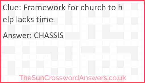 Framework for church to help lacks time Answer