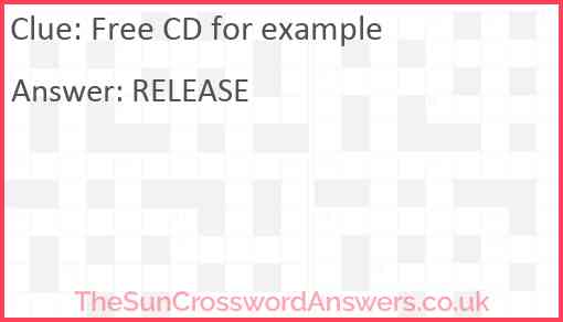 Free CD for example Answer