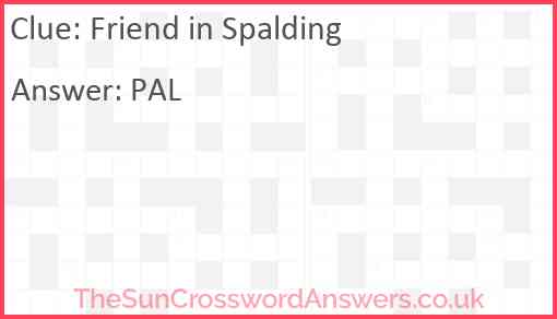 Friend in Spalding Answer