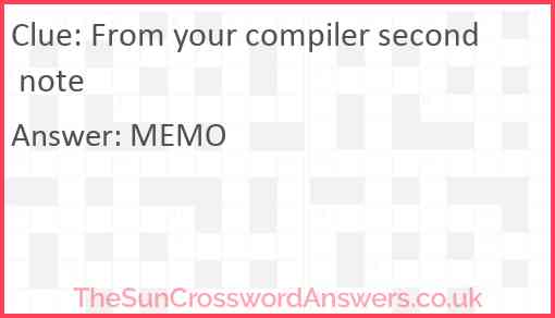 From your compiler second note Answer