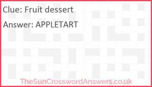 Fruit dessert Answer