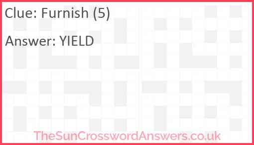 Furnish (5) Answer