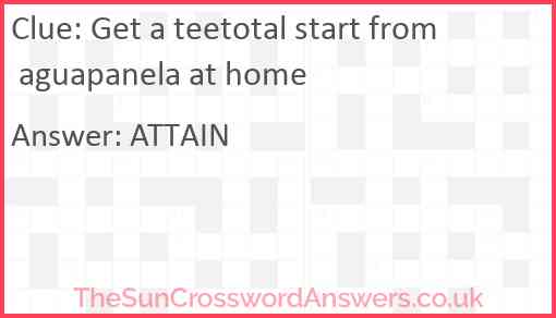 Get a teetotal start from aguapanela at home Answer
