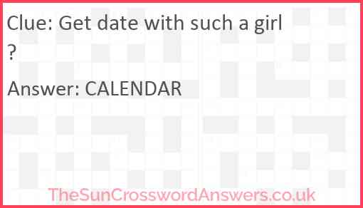 Get date with such a girl? Answer