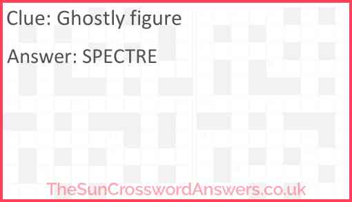 Ghostly figure Answer
