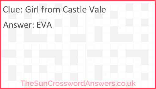 Girl from Castle Vale Answer