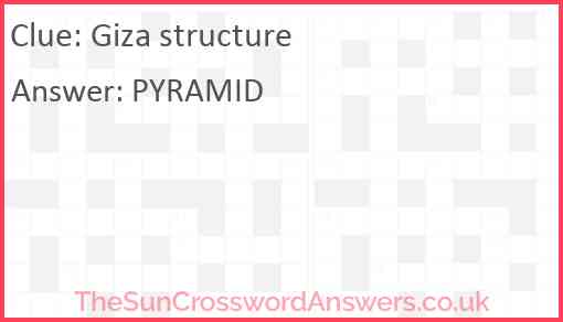 Giza structure Answer