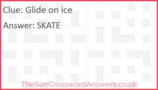 Glide on ice Answer
